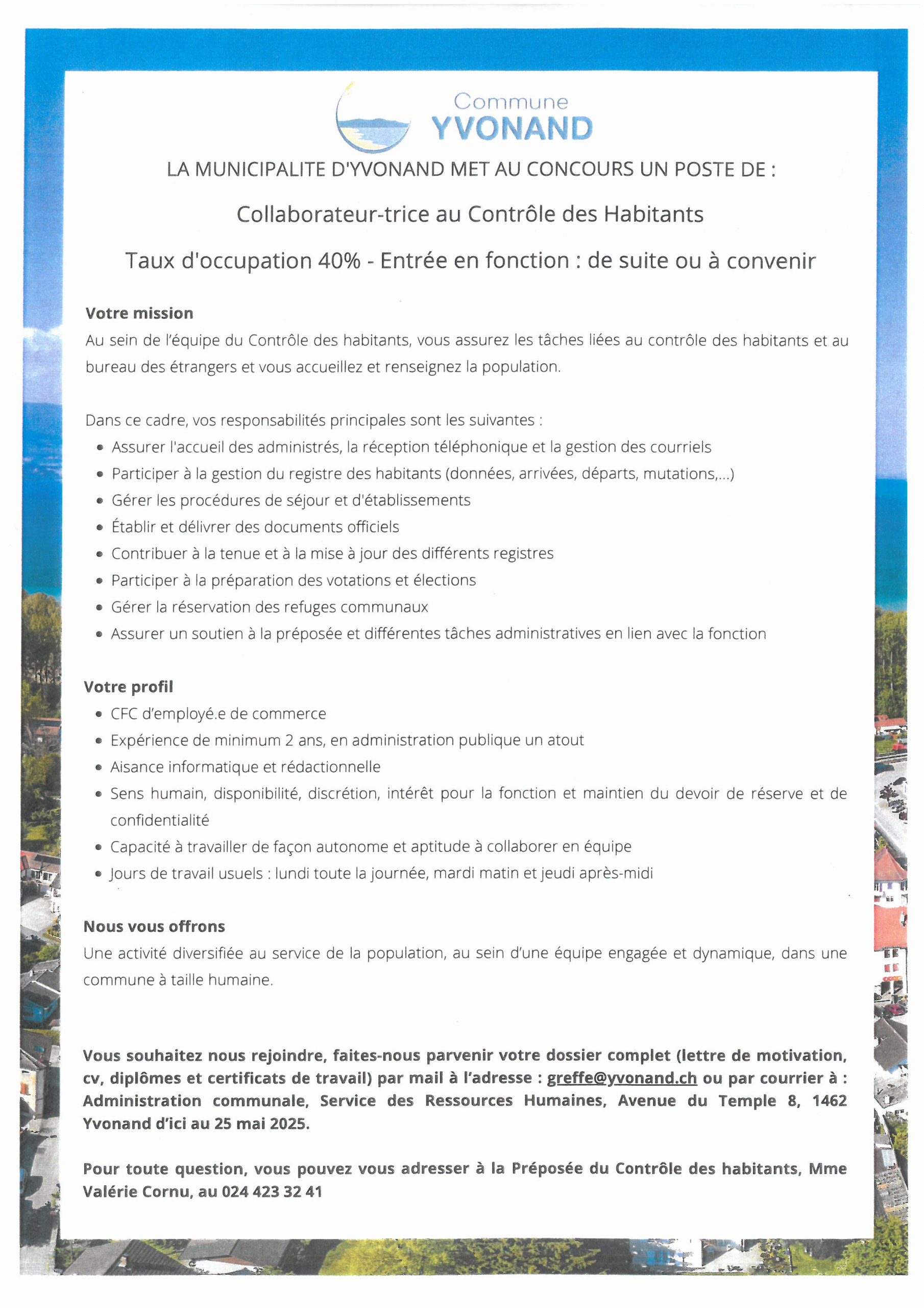 Yvonand_Offre emploi_Collaborateur-trice CDH
